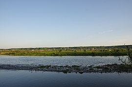 The river Trotuș in Târgu Trotuș