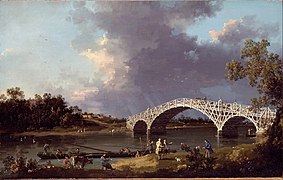 Vieux Pont de Walton, vers 1754, Dulwich Picture Gallery[1].