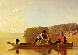 El retorno de los tramperos (1851), de George Caleb Bingham, Detroit Institute of Arts