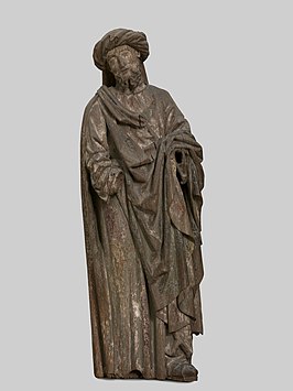 De heilige Nicodemus (figuur van een graflegging), anoniem, 1500, Koninklijk Museum voor Schone Kunsten Gent