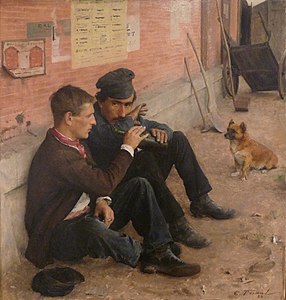 Les Buveurs ou Le Travail du lundi (1884).