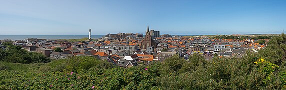 Blick über Egmond vom Aussichtspunkt Torensduin