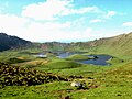 Lagoa do Caldeirão na ostrově Corvo