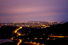 Sandnes by night