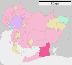 Kedudukan Toyohashi di Wilayah Aichi