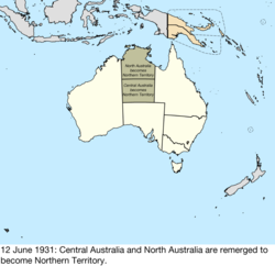 Map of Australia; for details, refer to adjacent text