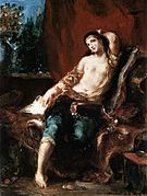 Eugène Delacroix - Odalisque vers 1857.