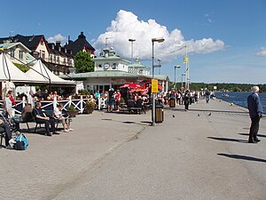 Kajen utanför Hotell Vaxholm