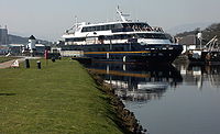 Lord of the Glens leaving Corpach Sea Lock