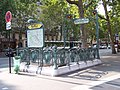 Von Hector Guimard entworfener Jugendstil-Zugang am Boulevard Beaumarchais