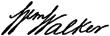 Signature de William Walker