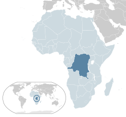 Lega  Vzhodnega Konga  (temno modra) v Afriki  (temno siva)