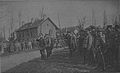 Generals Nikolai Aleksandrovich Lokhvitsky and Fyodor Fyodorovich Palitzin inspecting the Russian soldiers at Courcy, 13 May 1917