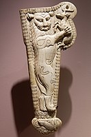 Akinakes holder, ivory, Takht-i Sangin, Temple of the Oxus, Tajikistan, 5th-4th century BC.[1]