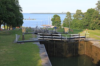 Bergs slussar och Carl Johans slusstrappa.