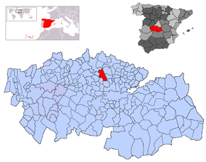 Poziția localității Fuensalida