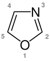 Strukturformel Oxazol