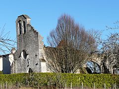 Les ruines du prieuré de Puymartin.