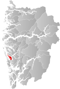 Kart som viser Askøy kommune.