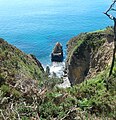 De Morgat au cap de la Chèvre, entre la pointe de Rostudel et la pointe du Dolmen.