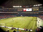 A soccer match between Toronto FC and the Los Angeles Galaxy in 2012