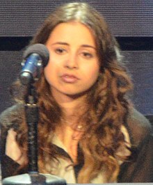 Sonenclar at a press conference promoting the second season of The X Factor in 2012.