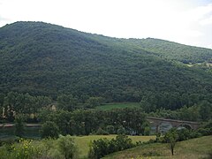 Pont sur le Tarn à Broquiès.