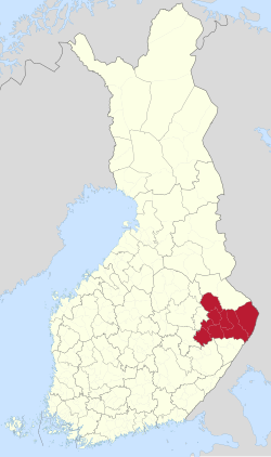 Location of Joensuu sub-region