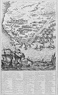 The Siege of La Rochelle, plate 1.