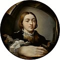 Parmigianino: Zelfportret in een bolle spiegel