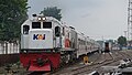 Kereta api Logawa Berangkat dari Stasiun Pasuruan menuju Arah Jember