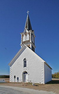 The St. Olaf Kirke, commonly referred to as the Old Rock Church, is a small Lutheran church located in Norse, Texas.