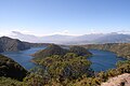 Cayambe, vom Cuicocha-Krater gesehen