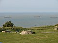 Remains of German defences and the Mulberries in the background