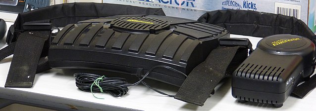 A 1994 Aura Interactor Force Feedback Vest.