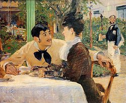 Chez le père Lathuille, 1879 Musée des Beaux-Arts Tournai