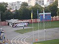 A bus of FC Slavutych (now FC Cherkashchyna) in 2012