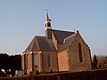 De kerk van Heukelum na de restauratie van 1963-1966, gezien vanuit het zuidwesten