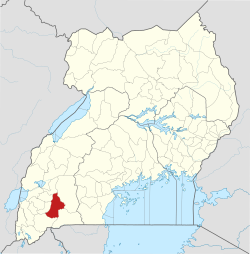 District location in Uganda