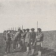 Remise de Croix de gierre au 11e BCA par le Commandant Doyen (juin 1917)