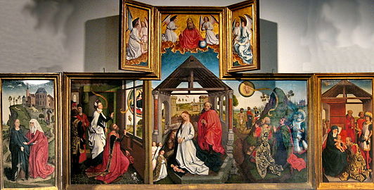 Rogier van der Weyden, Polyptych with the Nativity, 1450