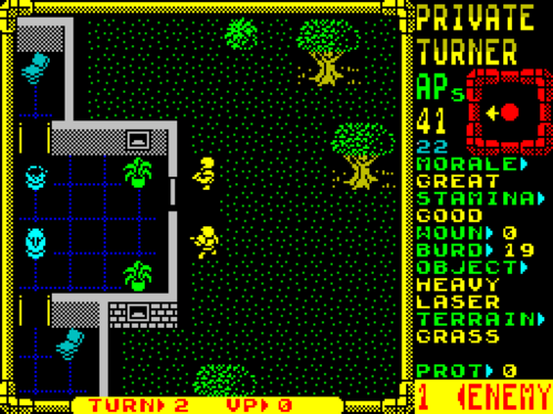 Laser Squad, a 1988 strategy game.