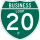 Business Interstate 20-D marker