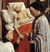 Extreme Unction. Rogier van der Weyden, The Seven Sacraments (detail), c. 1445.