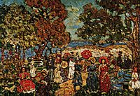 Maurice Prendergast: Landscape With Figures, 1913