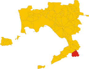 Poziția comunei în cadrul provinciei