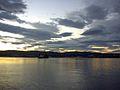 The Strait of Magellan at sunset