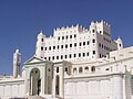 Image 9Seiyun Palace was the royal residence of the sultan of Kathiri, located in the town of Seiyun in the Hadhramaut region, Yemen. It is one of the world’s largest mud-brick structures.