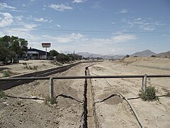 Droge bedding van de Copiapó rivier