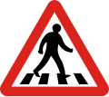 Pedestrian crossing ahead